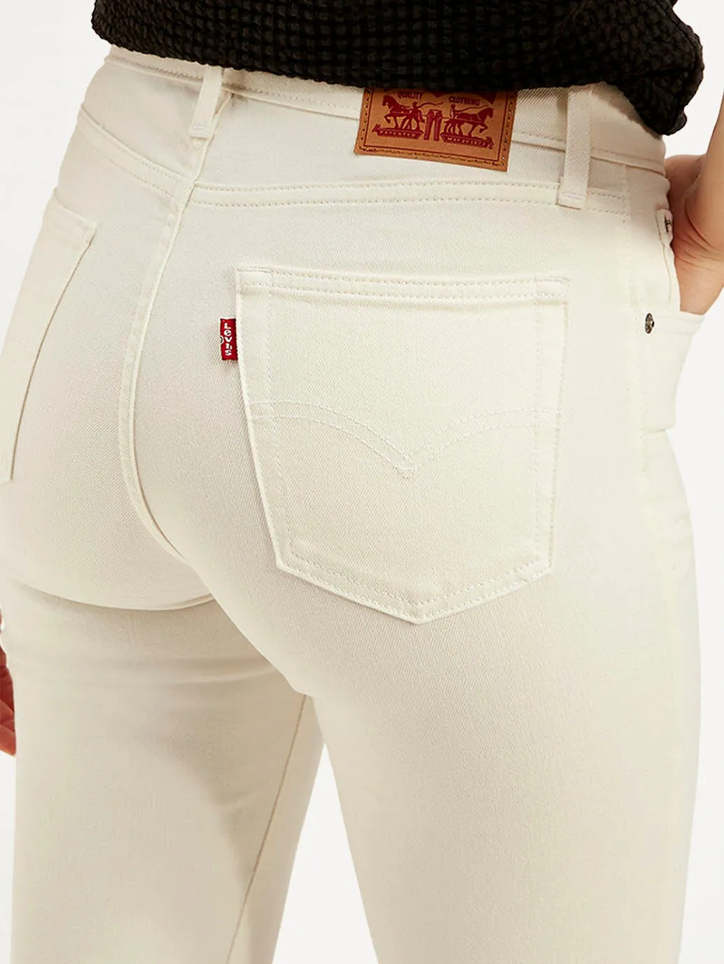 Women's 721 Off White Skinny Fit High Rise Jeans