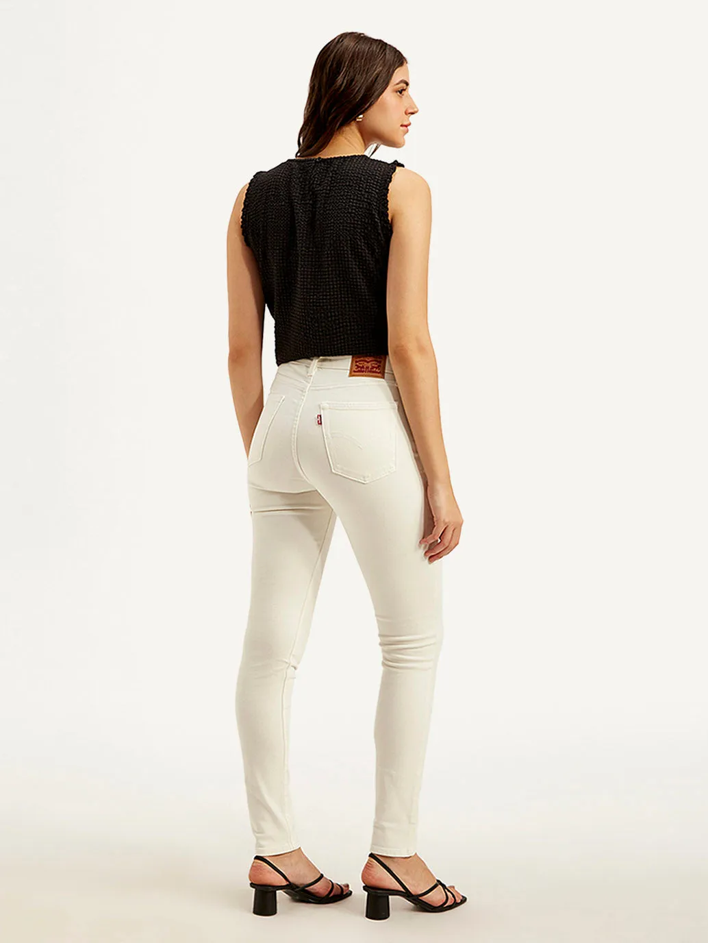 Women's 721 Off White Skinny Fit High Rise Jeans