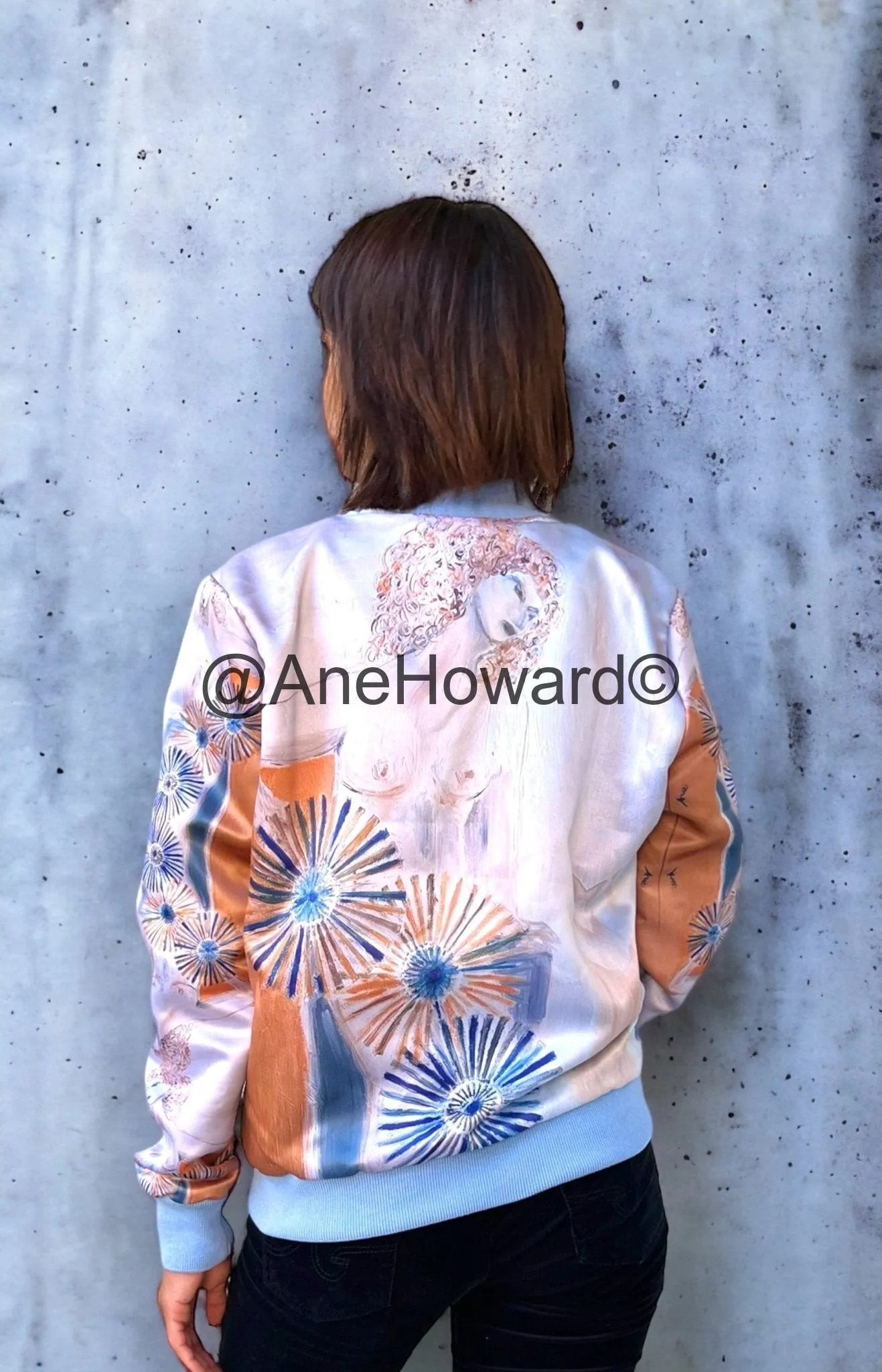 Women's Bomber Jacket Spinning Your Wheel