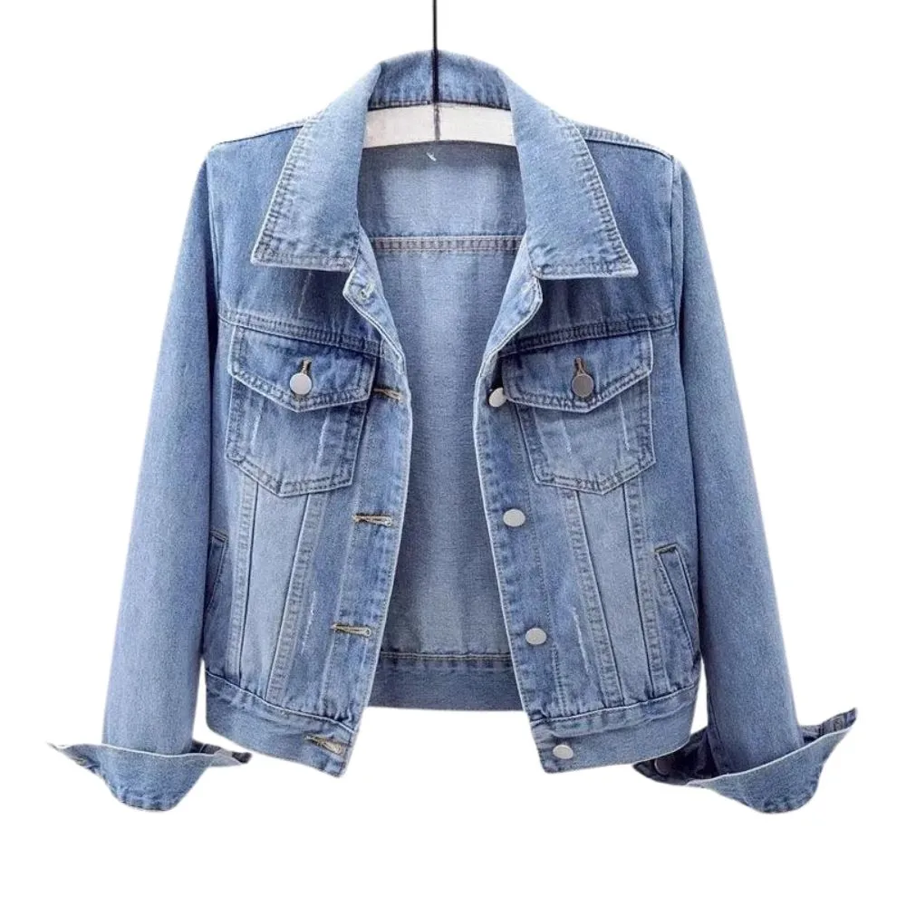 Women's Classic Light Blue Denim Jacket