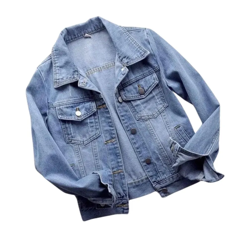 Women's Classic Light Blue Denim Jacket