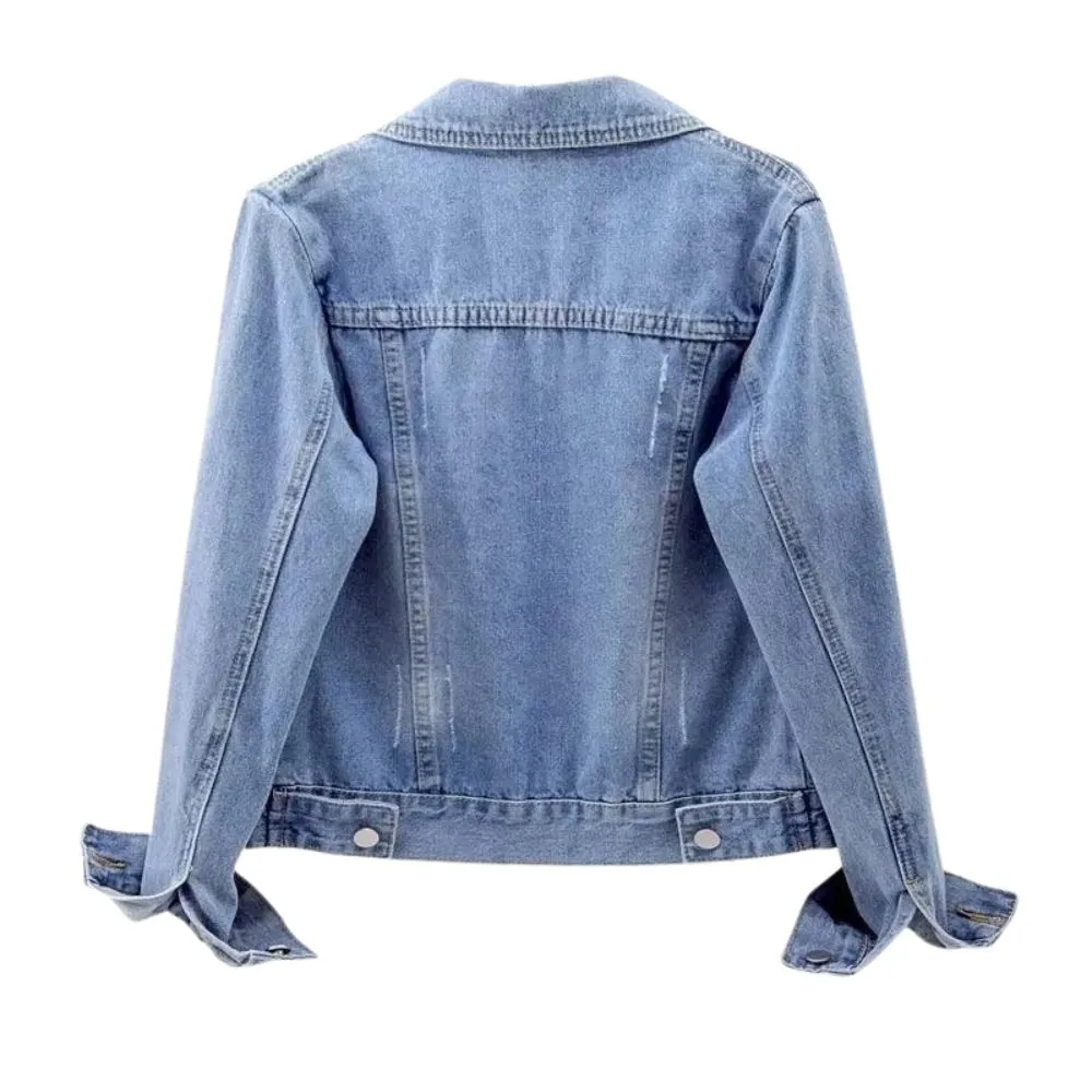 Women's Classic Light Blue Denim Jacket