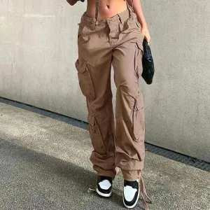 Women's Long Cargo Pants with Spacious Pockets