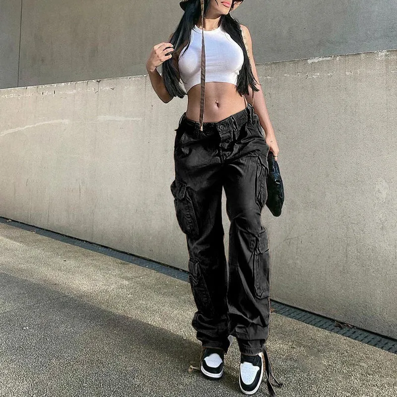 Women's Long Cargo Pants with Spacious Pockets