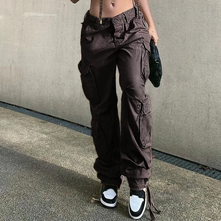Women's Long Cargo Pants with Spacious Pockets