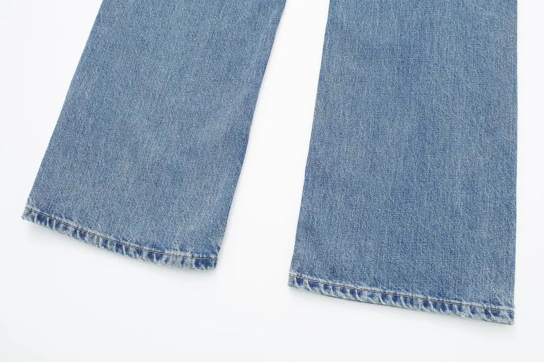 Women's Vintage Casual Mid Waist Baggy Jeans with Drawstring | Perfect for All Seasons