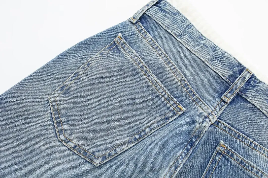 Women's Vintage Casual Mid Waist Baggy Jeans with Drawstring | Perfect for All Seasons