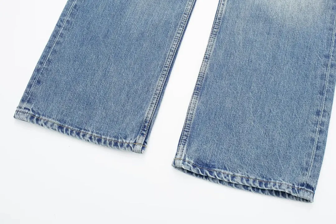 Women's Vintage Casual Mid Waist Baggy Jeans with Drawstring | Perfect for All Seasons