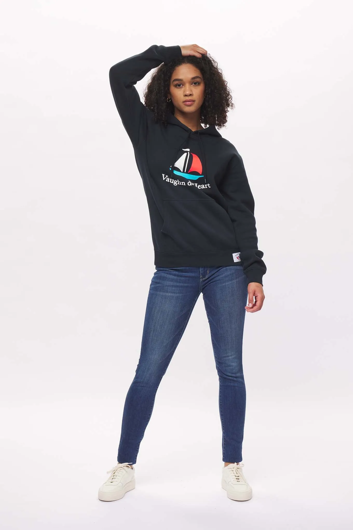 Women's - Voilier - Navy Blue French Pullover Hoodie