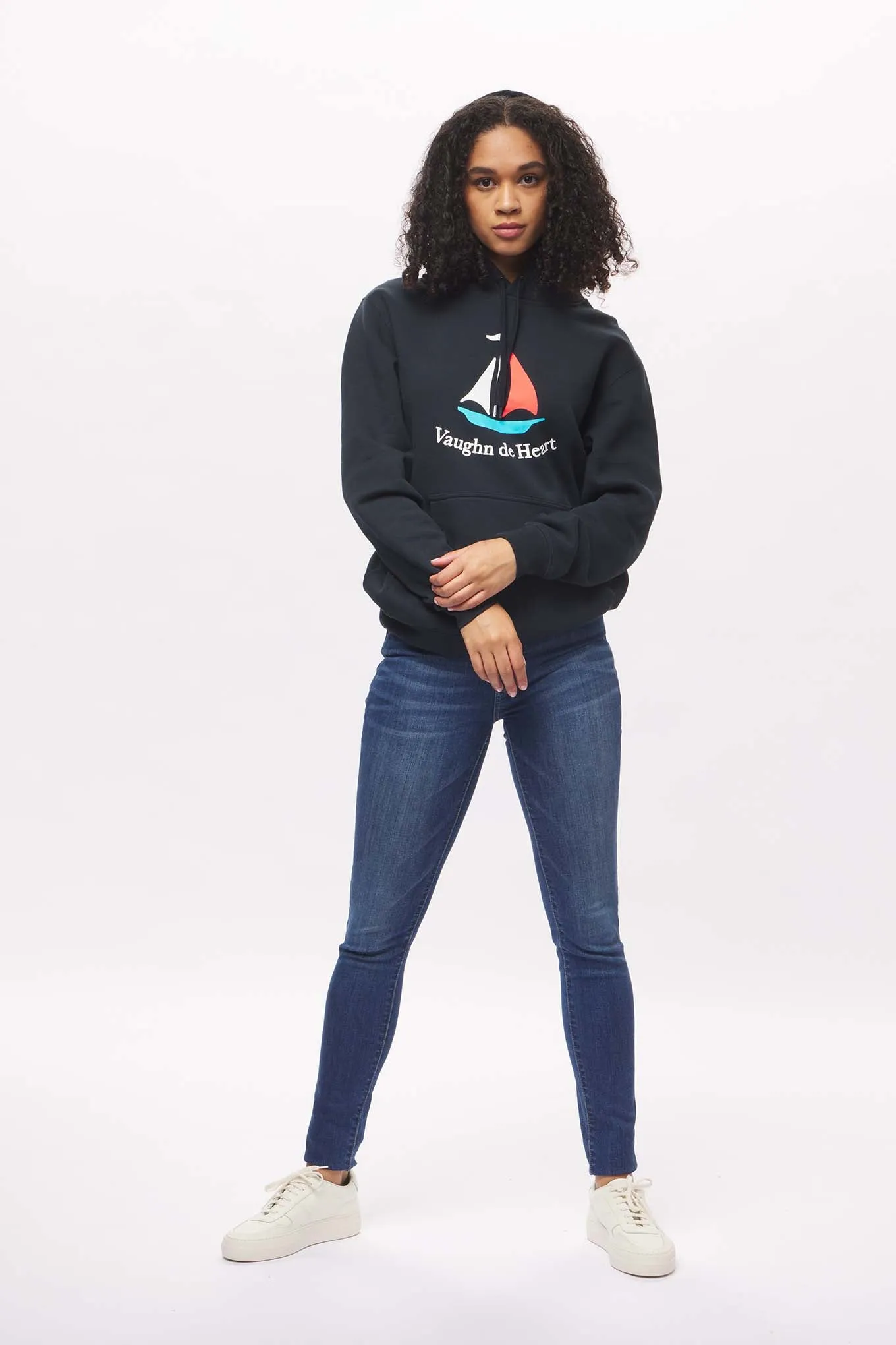 Women's - Voilier - Navy Blue French Pullover Hoodie