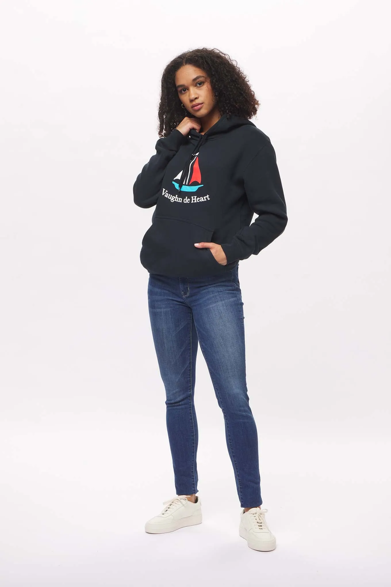Women's - Voilier - Navy Blue French Pullover Hoodie