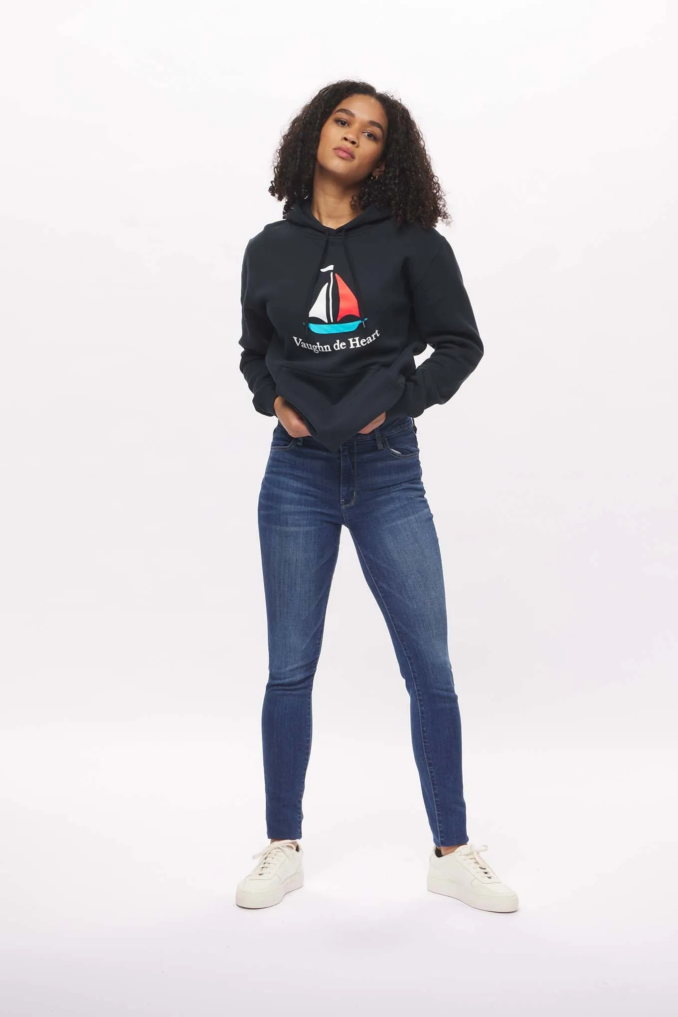 Women's - Voilier - Navy Blue French Pullover Hoodie
