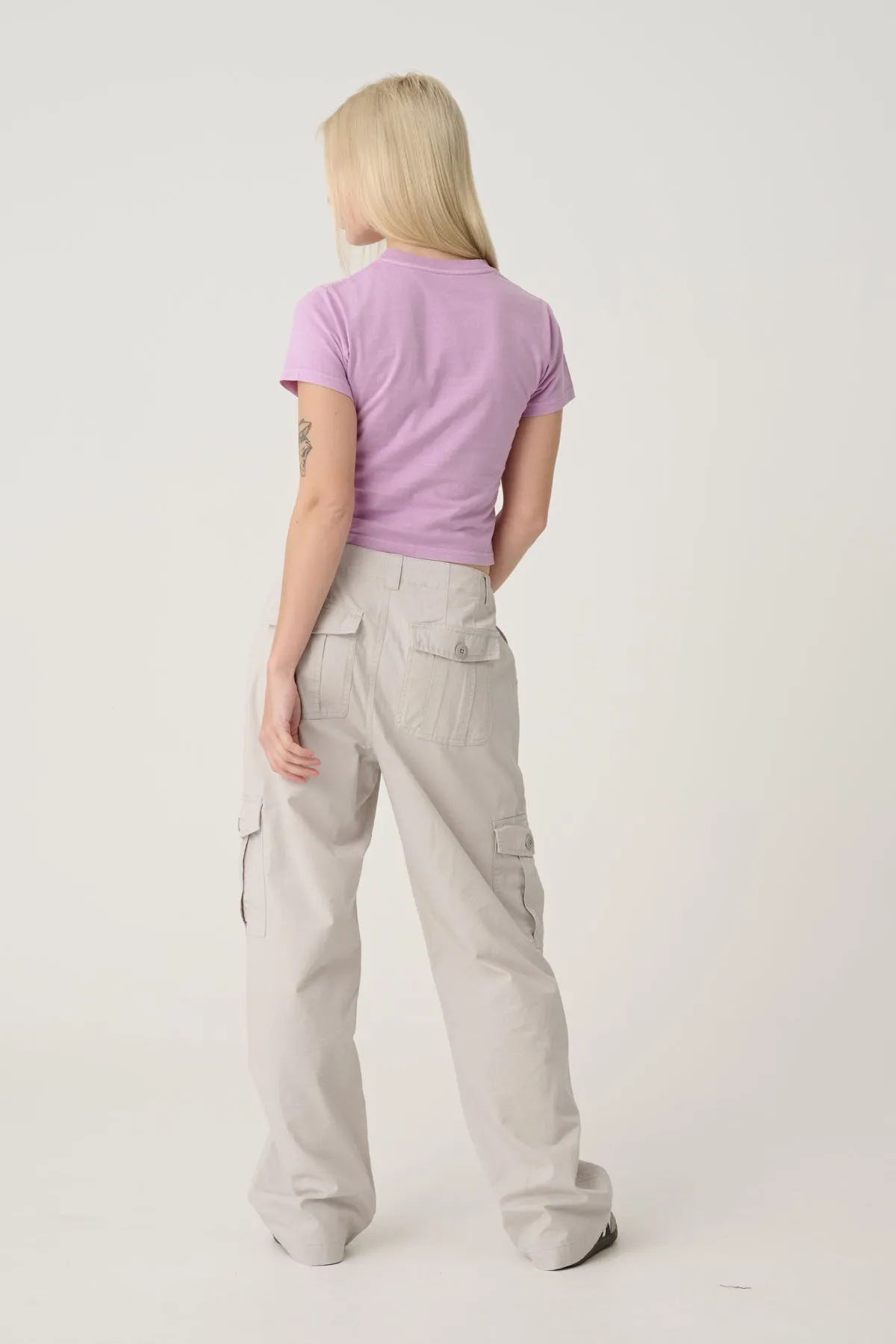 WORK CARGO PANTS - White Sand