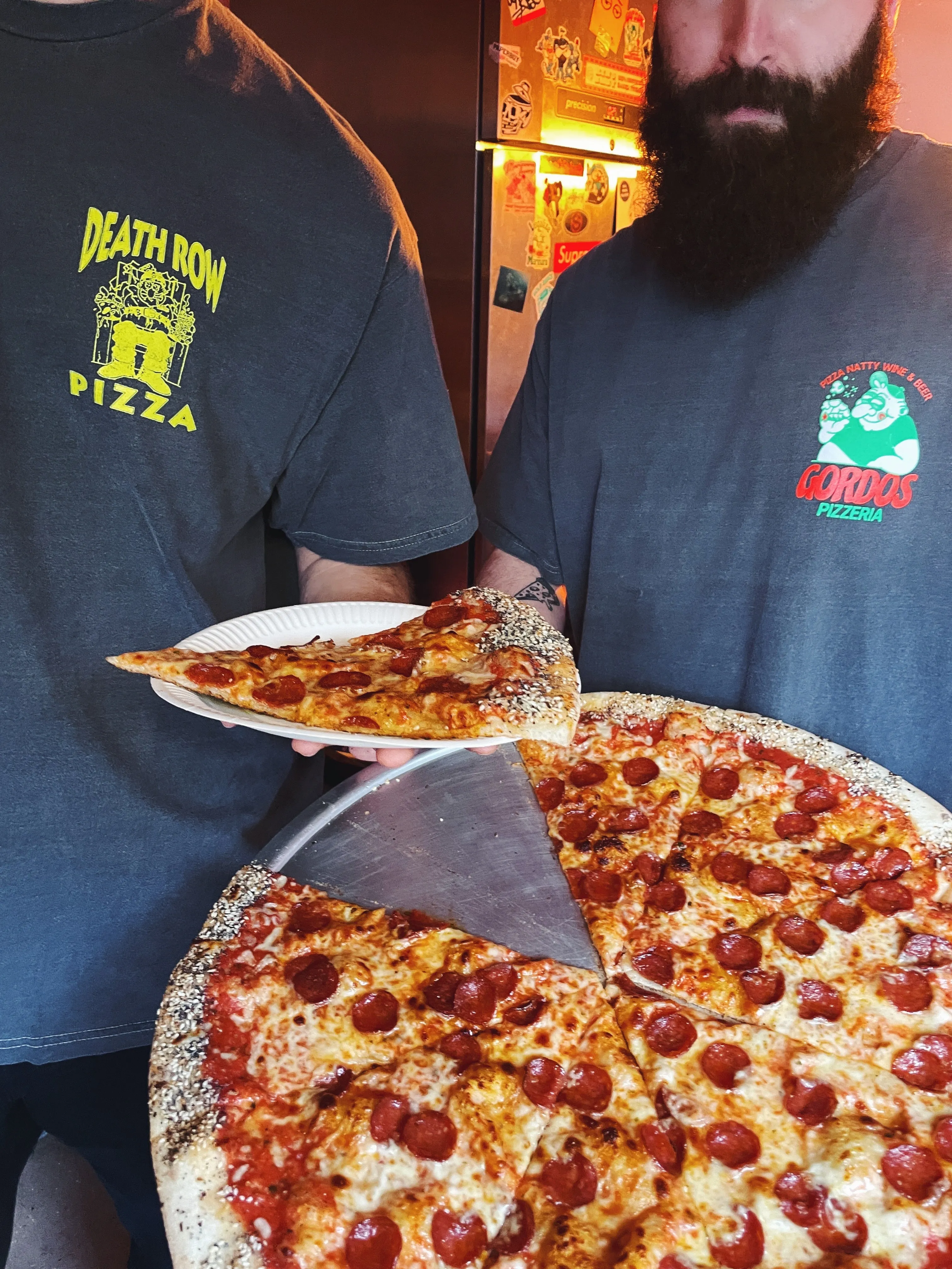 World Famous Gordos 'Last Slice' Vintage Washed Tee - Black