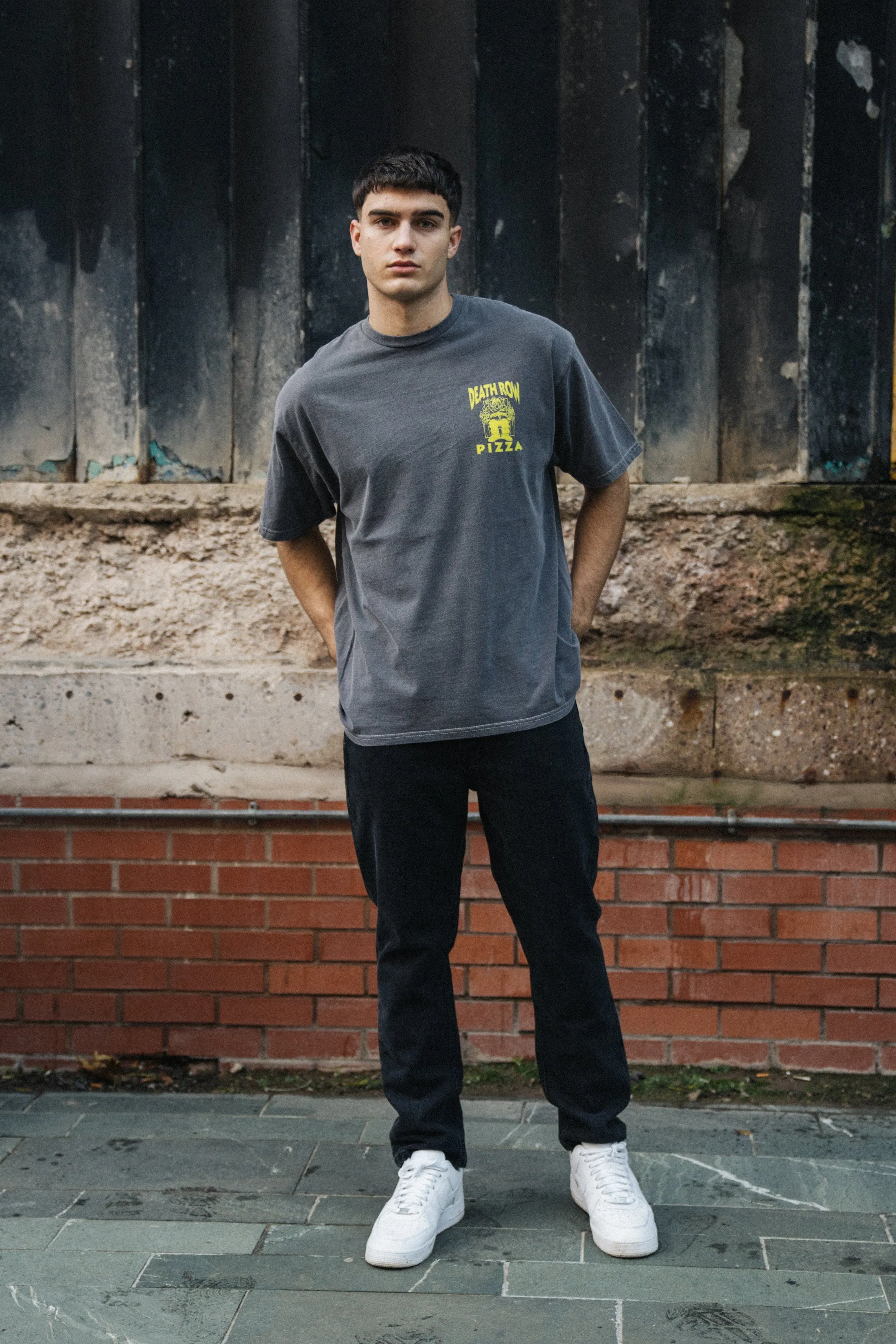World Famous Gordos 'Last Slice' Vintage Washed Tee - Black