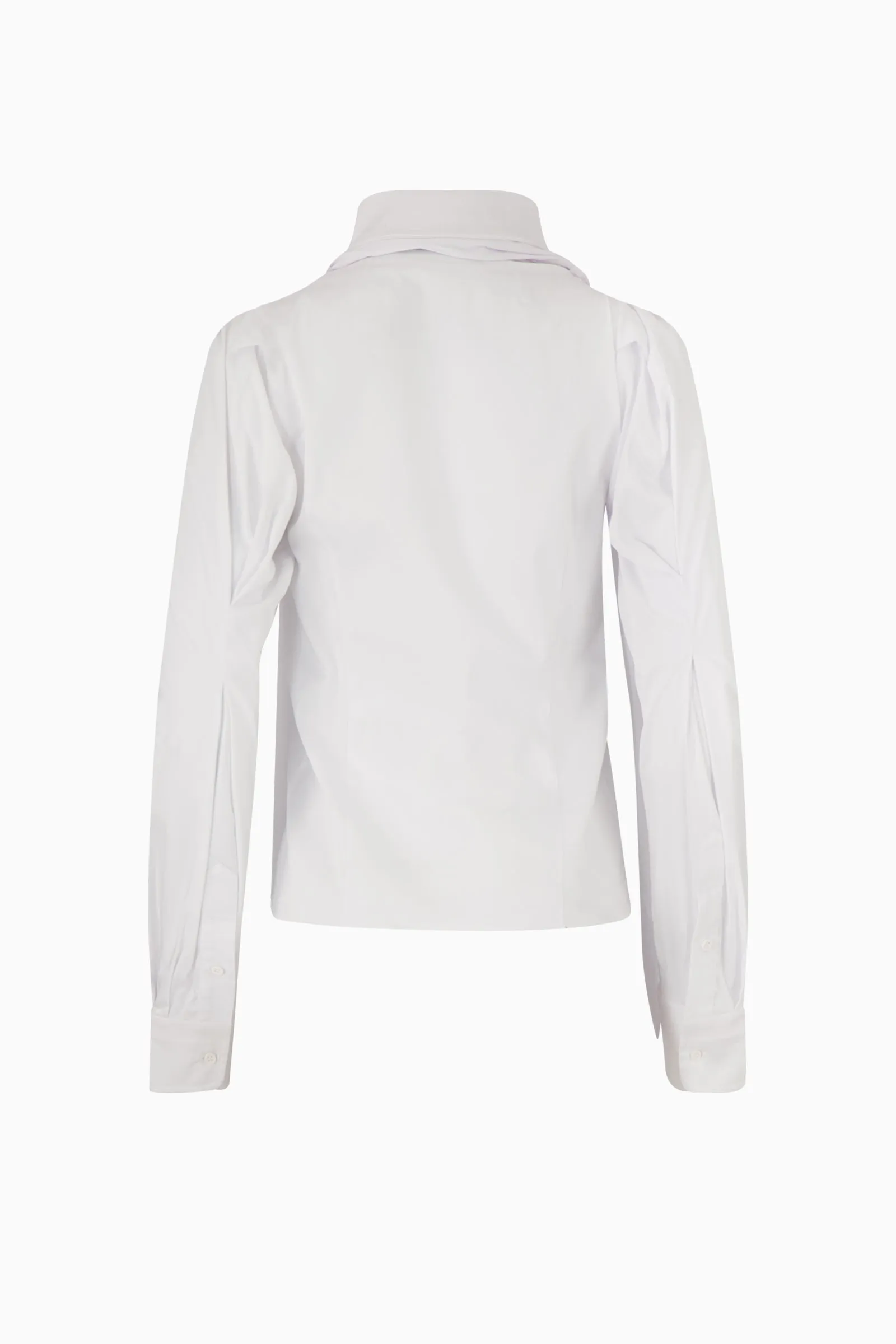Woven Deconstructed Lavalliere Blouse
