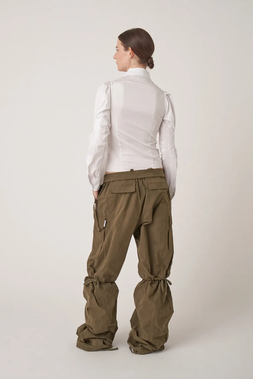 Woven Deconstructed Lavalliere Blouse
