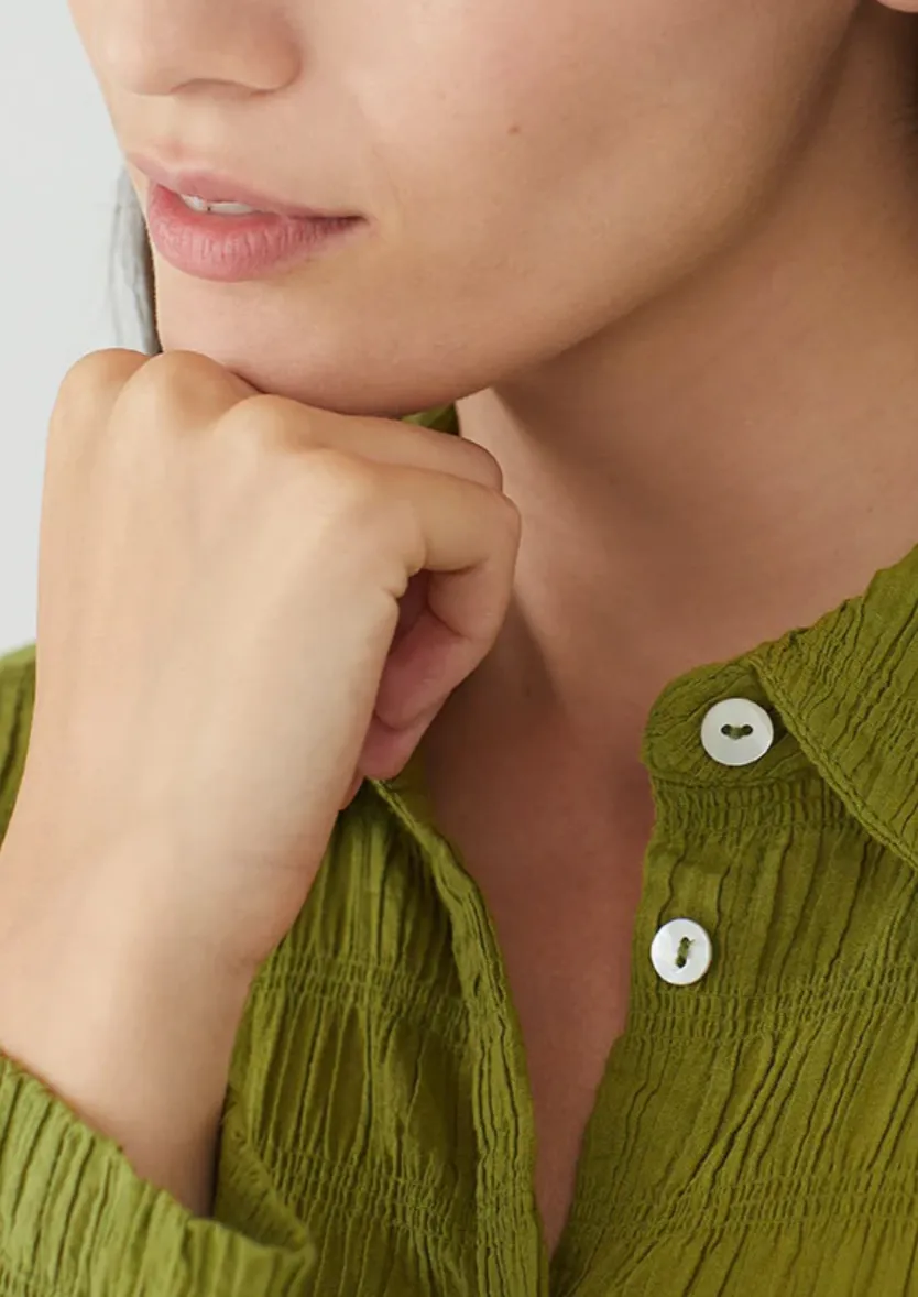 Wrinkle Shirt Green