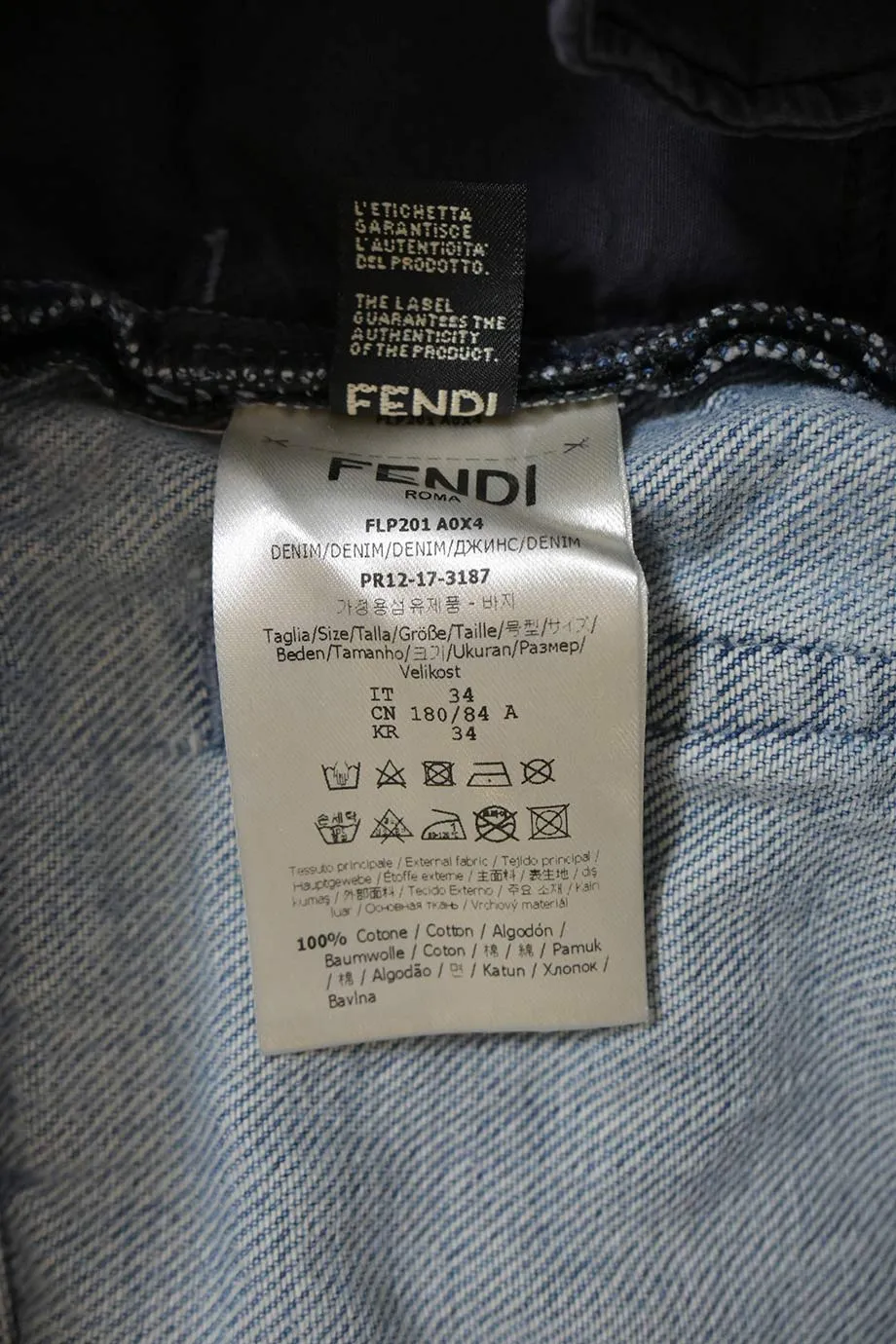 [WW42093] Fendi | Denim Pants