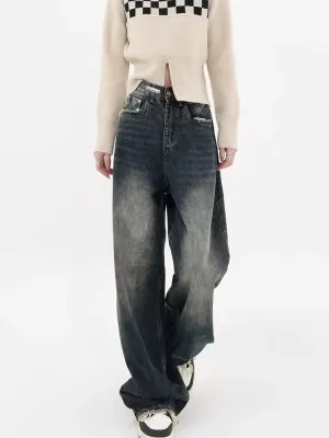 Y2K Distressed Pocket Denim Jeans