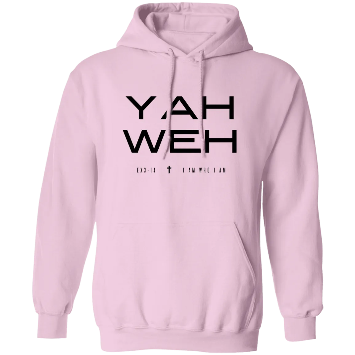 YAHWEH | BLACK TEXT | Pullover Hoodie
