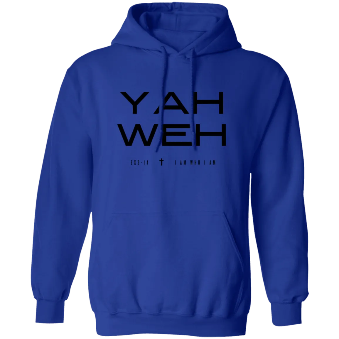 YAHWEH | BLACK TEXT | Pullover Hoodie