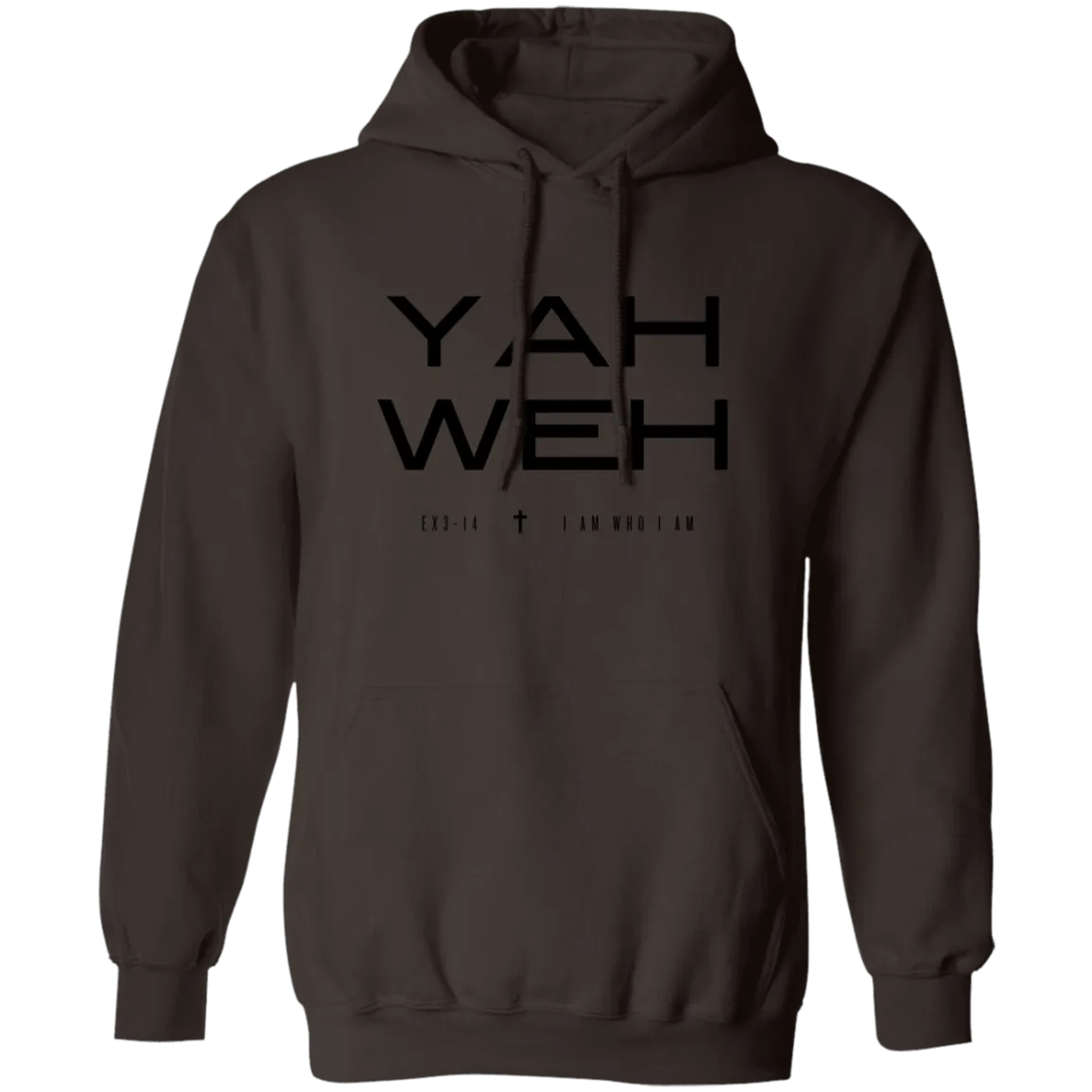 YAHWEH | BLACK TEXT | Pullover Hoodie