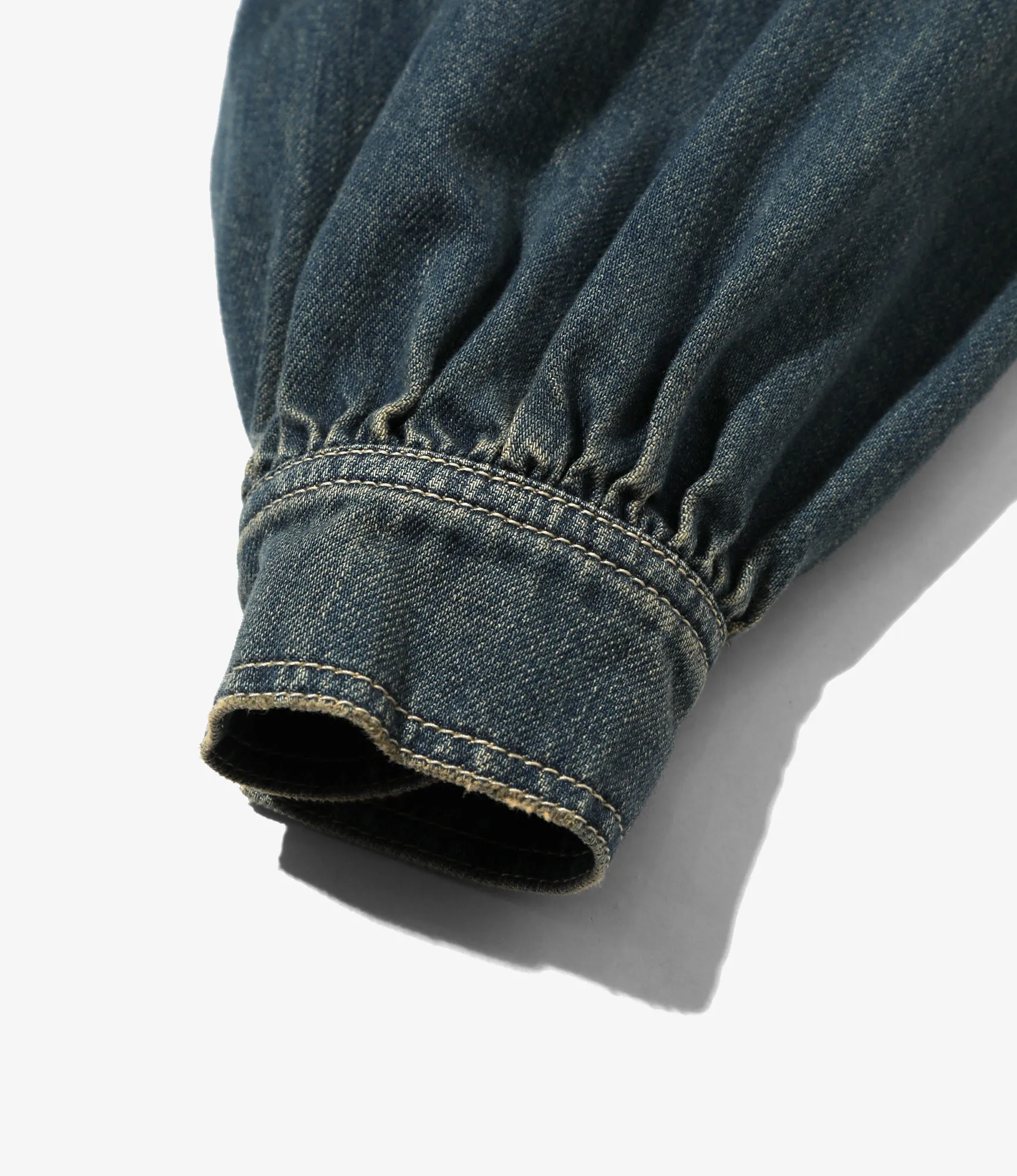 Zip Up Work Jacket - Denim