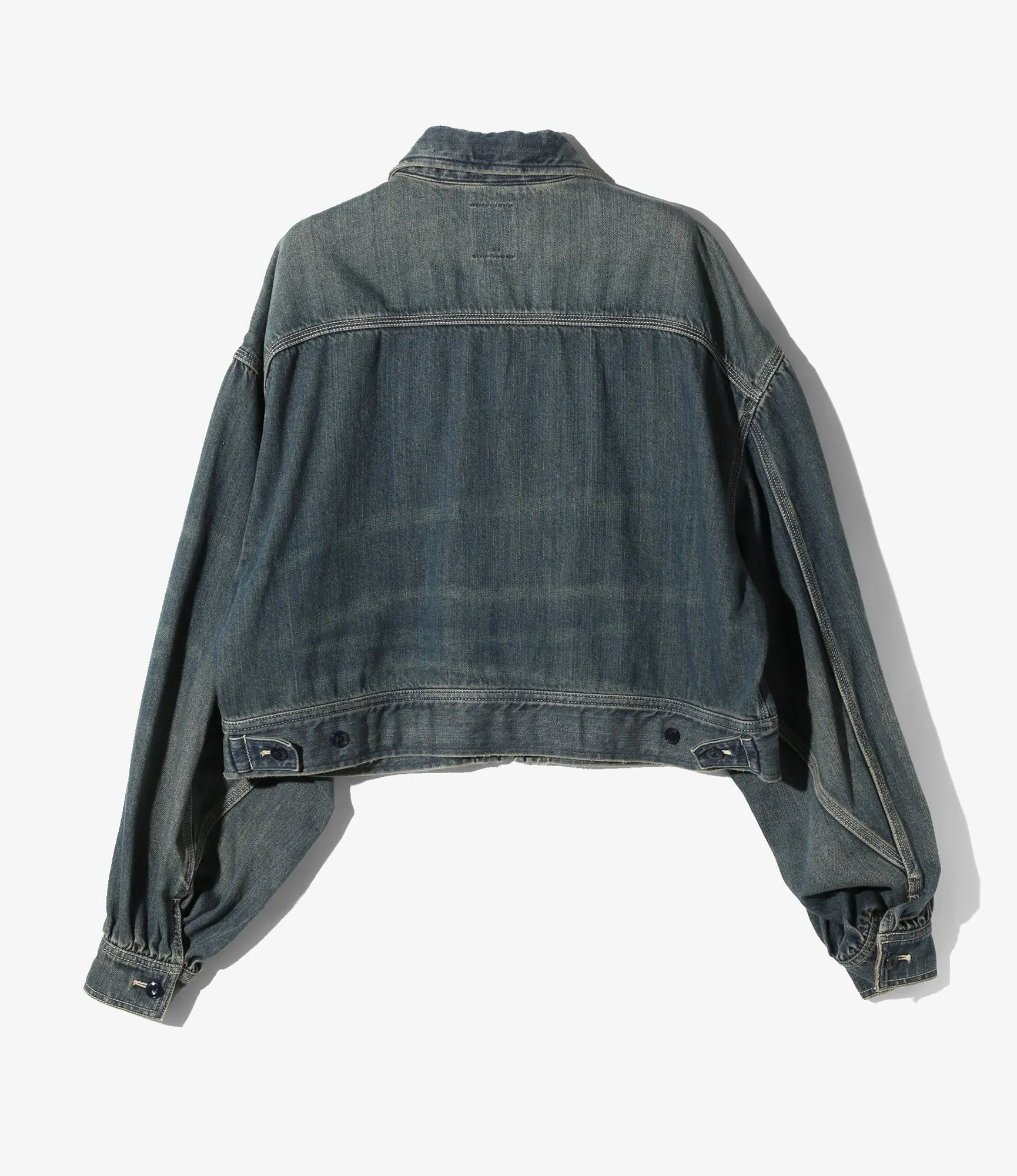 Zip Up Work Jacket - Denim